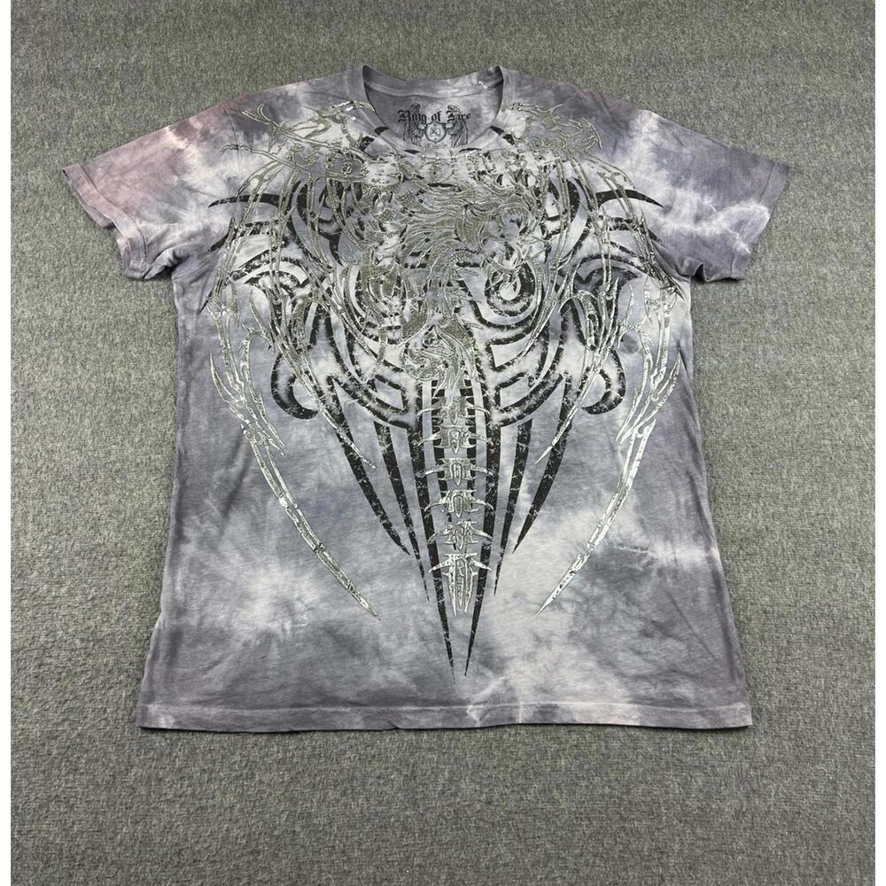 Ring of Fire Tie-Dye‎ Graphic T-Shirt Mens Sz XL